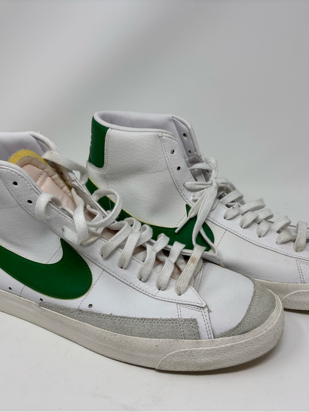 Nike Blazer '77 Vintage Shoes Mens Size 14 White Pine Green Sneakers